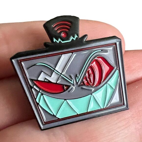 Hazbin Hotel Vox TV Demon Enamel Pin - Picture 1 of 6